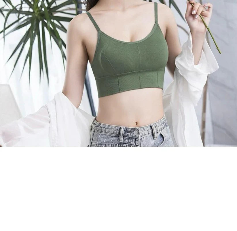 Women’s Seamless Padded Crop Bra