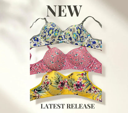 Women’s Floral Printed Cotton Bra