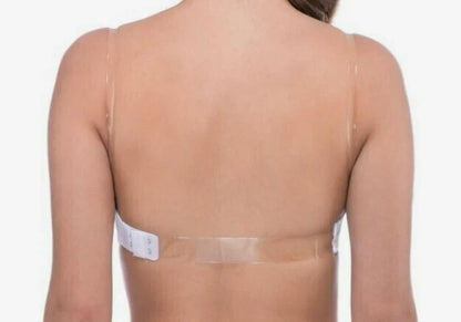 Women’s White Strapless Transparent Bra