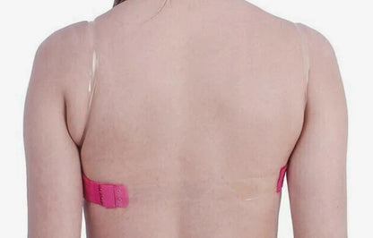 Women’s Hot Pink Strapless Transparent Bra